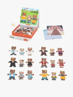 VIGA Dress Up Magnetsæt Bjørn Familie 54 Stk.