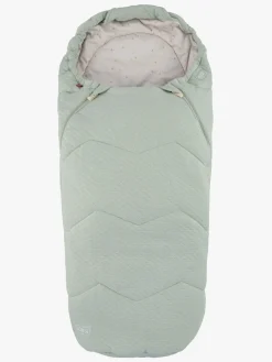 Voksi Køreposer*Breeze Light Kørepose, Dusty Green Footprints Grøn