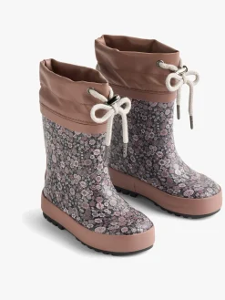 Børn Wheat Gummistøvler>Forede Gummistøvler, Black Sea Garden