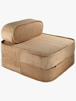 Børn Wigiwama Flip Foldbar Stol 150x60 cm, Toffee