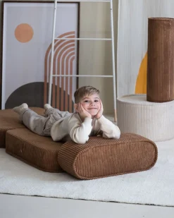 Børn Wigiwama Flip Foldbar Stol 150x60 cm, Toffee