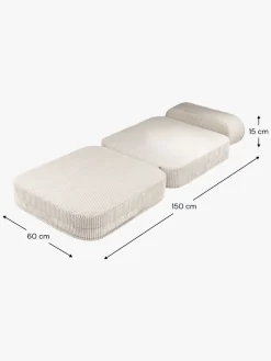 Børn Wigiwama Børnemøbler></noscript>Flip Foldbar Stol 150x60 cm, Marshmallow