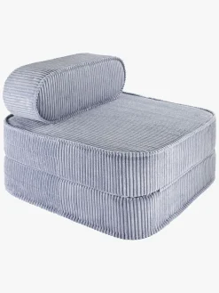 Børn Wigiwama Flip Foldbar Stol 150x60 cm, Blueberry Blue