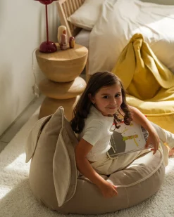 Børn Wigiwama Kanin Sækkestol, Dusty Beige