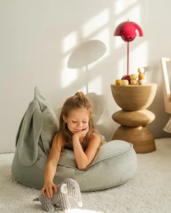 Børn Wigiwama Kanin Sækkestol, Misty Green