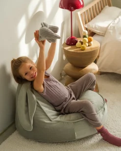 Børn Wigiwama Kanin Sækkestol, Misty Green