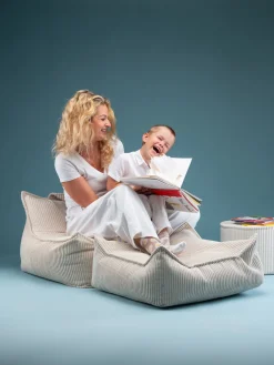 Børn Wigiwama Kvadrat Puf, Marshmallow