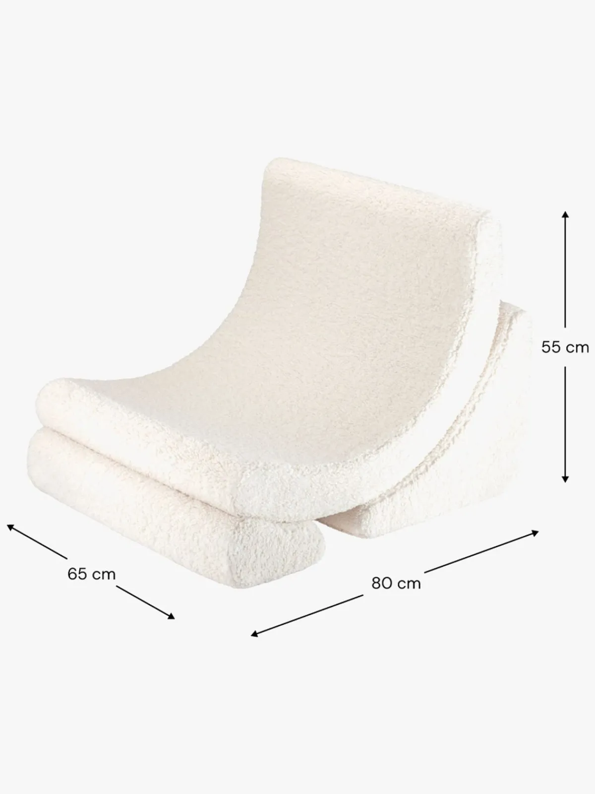 Børn Wigiwama Måne Lænestol, Cream White