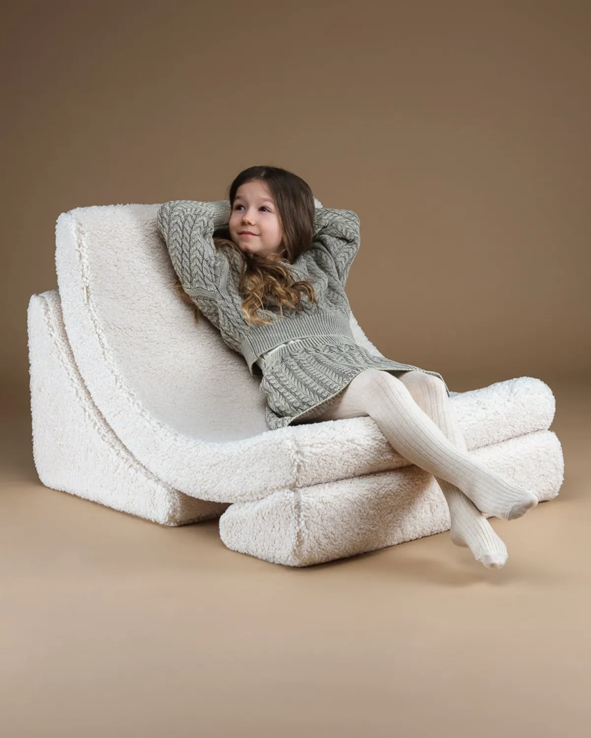 Børn Wigiwama Måne Lænestol, Cream White