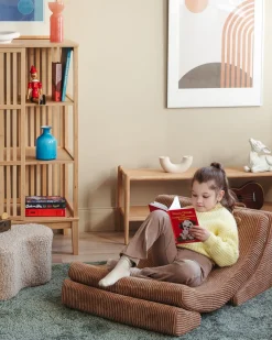 Børn Wigiwama Børnemøbler></noscript>Måne Lænestol, Toffee