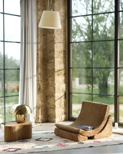 Børn Wigiwama Børnemøbler></noscript>Måne Lænestol, Toffee