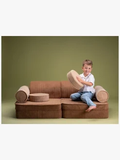 Børn Wigiwama Play Bygbar Sofa 272x156 cm, Toffee