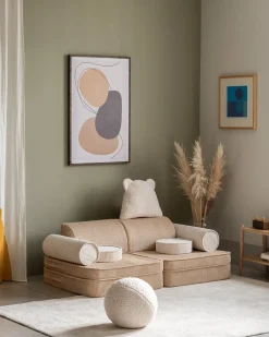 Børn Wigiwama Børnemøbler></noscript>Play Bygbar Sofa 272x156 cm, Brown Sugar