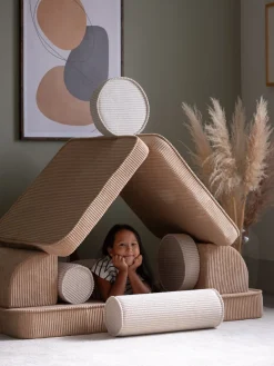 Børn Wigiwama Børnemøbler></noscript>Play Bygbar Sofa 272x156 cm, Brown Sugar