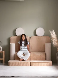 Børn Wigiwama Børnemøbler></noscript>Play Bygbar Sofa 272x156 cm, Brown Sugar