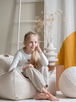 Børn Wigiwama Børnemøbler></noscript>Sækkestol, Marshmallow