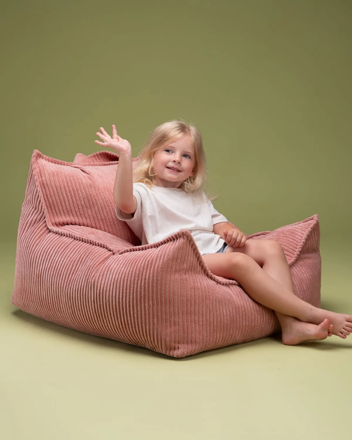 Wigiwama Børnemøbler*Sækkestol, Pink Mousse