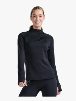 Børn 2XU Overdele>Ignition Base Layer Langærmet Top, Black/ Reflective